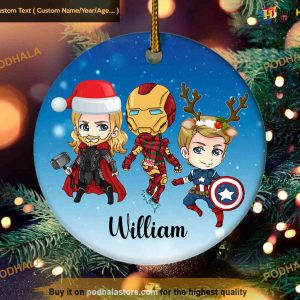 Avenger Superhero Christmas Ornament, Kids Ornaments