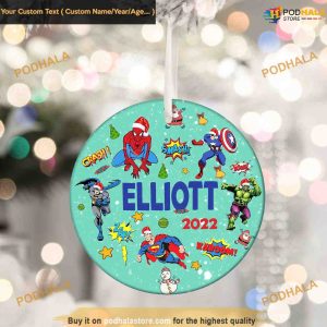 Avengers Marvel Christmas Ornament, Personalized Family Ornaments