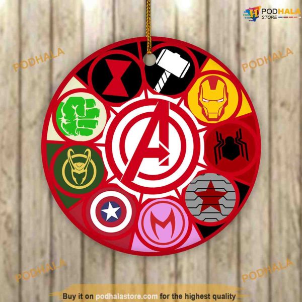Avengers Superhero Team Ornament, Family Christmas Ornaments
