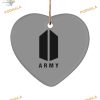 BTS Army Christmas Ornament, Custom Family Ornaments