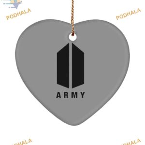 BTS Army Christmas Ornament, Custom Family Ornaments