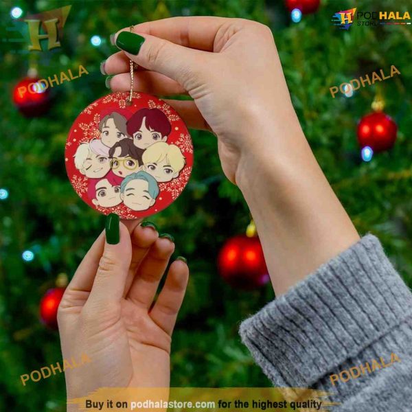 BTS Ceramic Christmas Ornament fxZ, Personalized Family Ornaments