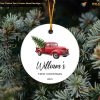 Baby Boy's First Christmas Ornament, Personalized Gift