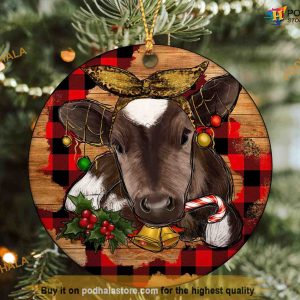 Baby Cow Christmas Ornament Western Family Ornaments