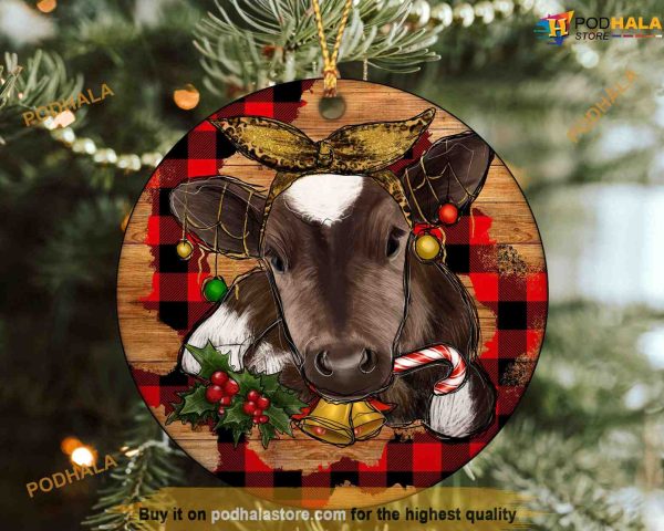 Baby Cow Christmas Ornament Western Family Ornaments