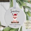 Baby's 1st Christmas Ornament, Keepsake Bauble