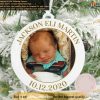 Baby's Birthday Christmas Ornament, Custom Photo Ornament