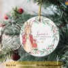 Baby's First Christmas Bauble, Personalized Family Christmas Keepsake