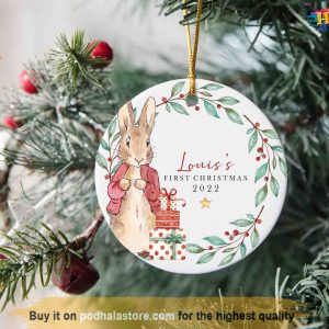 Baby's First Christmas Bauble, Personalized Family Christmas Keepsake