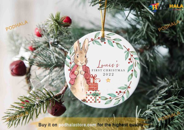Baby’s First Christmas Bauble, Personalized Family Christmas Keepsake