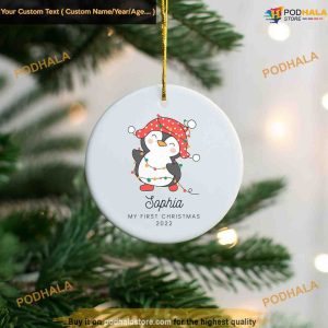 Baby's First Christmas Ornament, Custom Ceramic Ornament