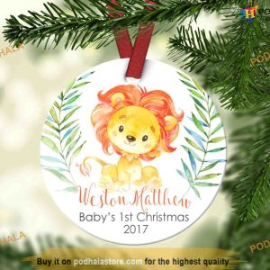 Baby's First Christmas Ornament, Custom Family Baubles