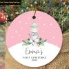 Baby's First Christmas Ornament, Personalized 1st Christmas Ornaments