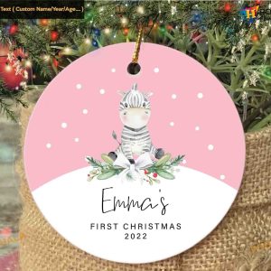 Baby's First Christmas Ornament, Personalized 1st Christmas Ornaments