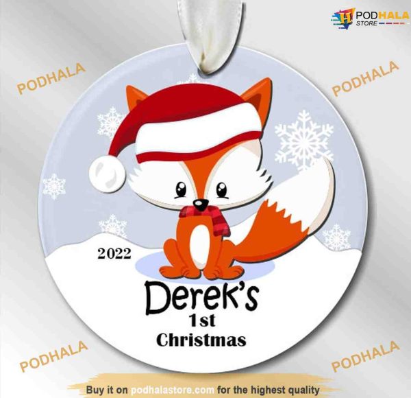 Baby’s First Christmas Ornament, Personalized 2023 Keepsake