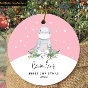 Baby's First Christmas Ornament, Personalized First Christmas Ornament