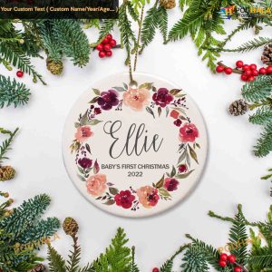 Baby's First Christmas Ornament, Unique 1st Christmas Ornament