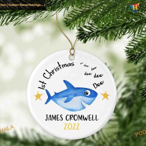 Baby's First Christmas Personalized Ceramic Ornament Decoration