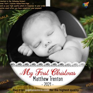 Baby's First Holiday Ornament, Custom Photo Ornaments