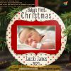 Baby's Photo First Christmas Ornament, Personalized Family Ornaments