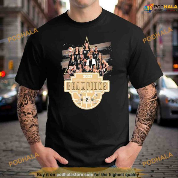 Back 2 Back WNBA Finals Champions 2023 Las Vegas Aces Shirt