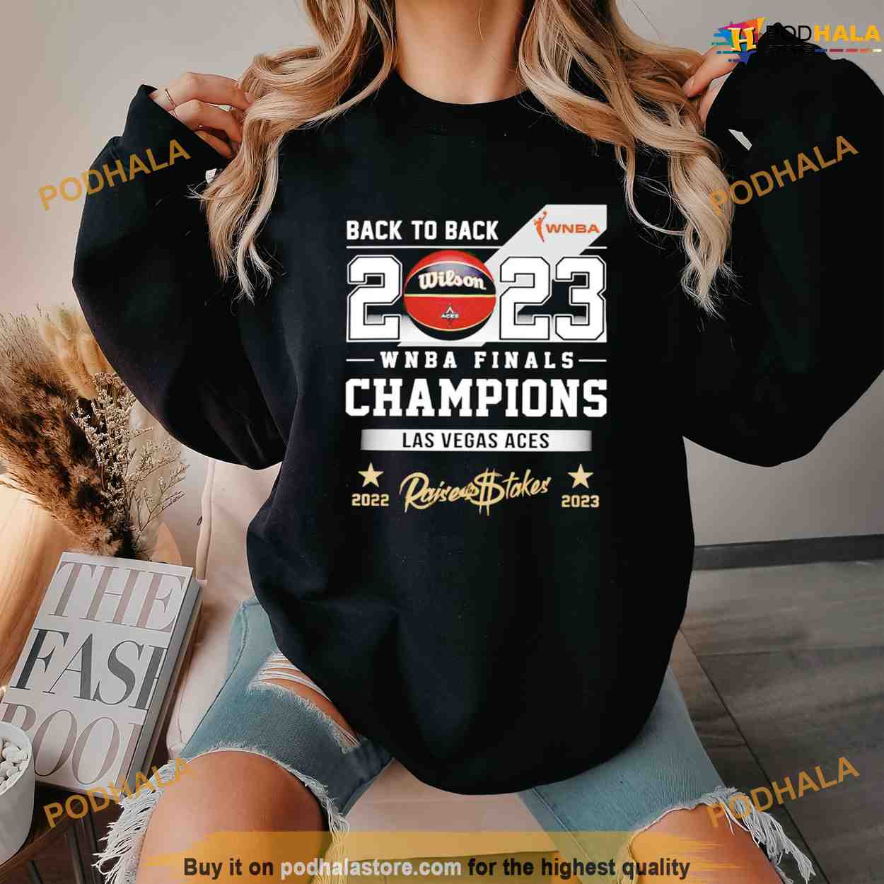 Back To Back 2023 WNBA Finals Champions Las Vegas Aces Shirt