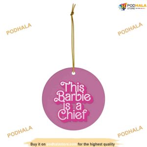Barbie Chief Ceramic Ornament, Personalized Family Christmas Ornaments