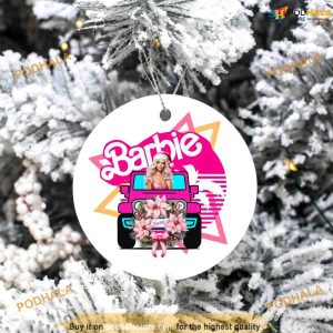 Barbie Jeep Inspired Ornament, Family Christmas Ornaments