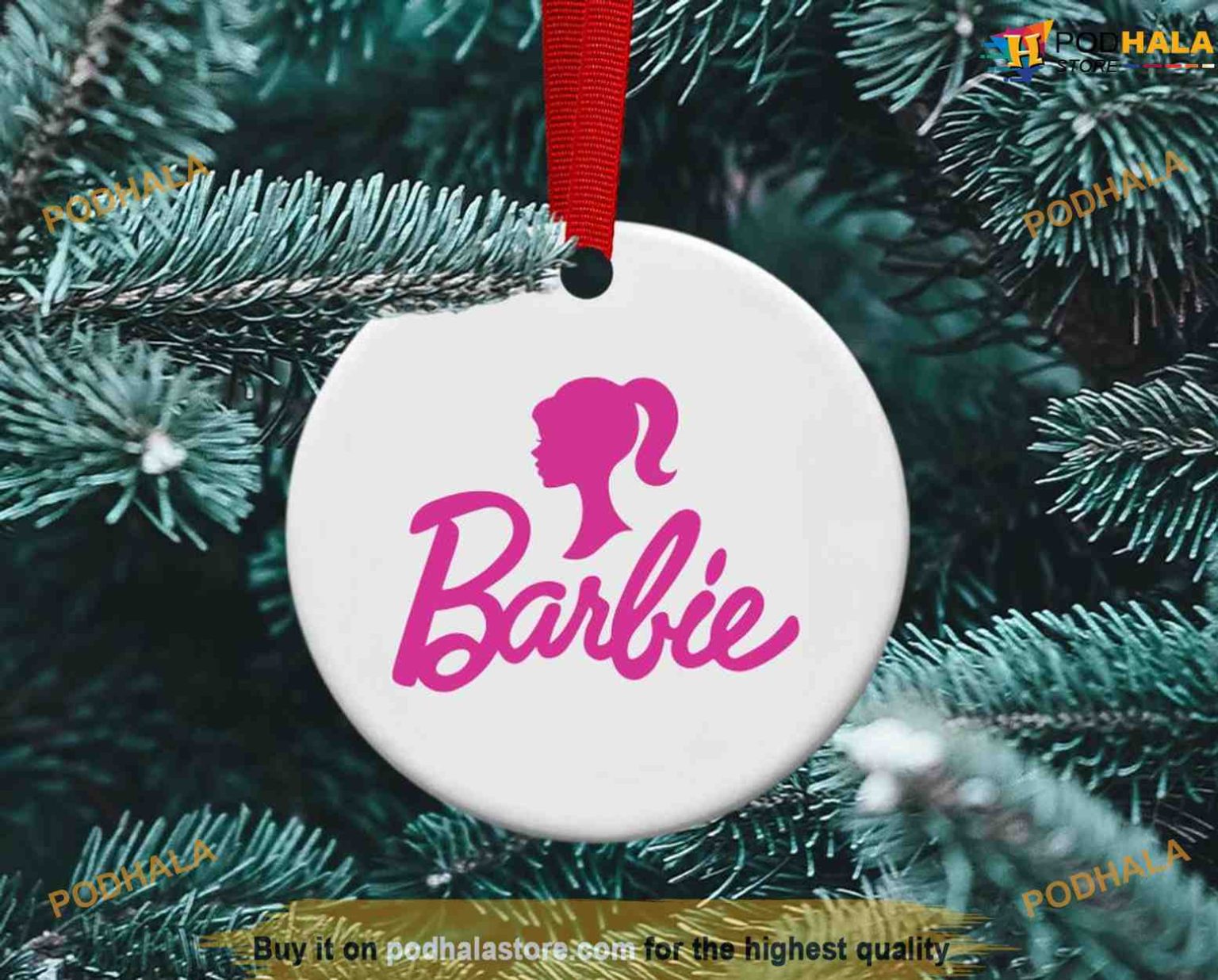 Barbie Movie Personalized Ornament, Barbie Doll Christmas Ornaments ...