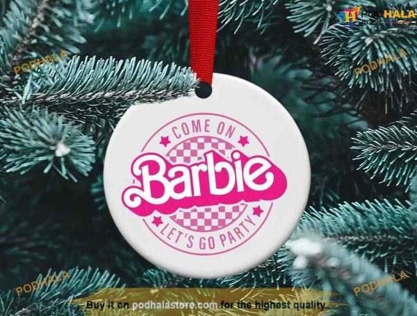 Barbie Movie ornament, Barbie Christmas Ornaments Party Theme