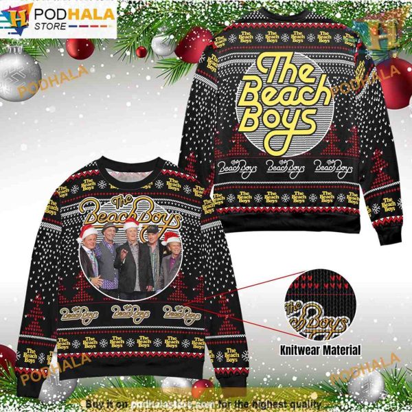 Beach Boys Ugly 3D Christmas Sweater, Funny Xmas Sweater