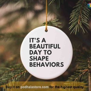 Behavior-Themed Ceramic Christmas Ornament, Personalized Family Ornaments