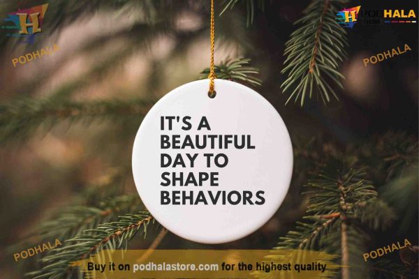 Behavior-Themed Ceramic Christmas Ornament, Personalized Family Ornaments