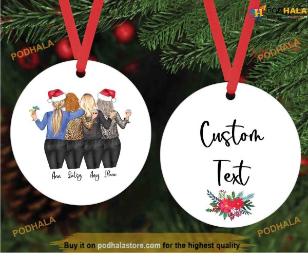 Best Friend Ornament, Best Friends Christmas Decorations, Custom Gift