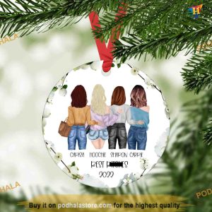 Best Friend Ornament, Best Friends Christmas Decorations, Personalized