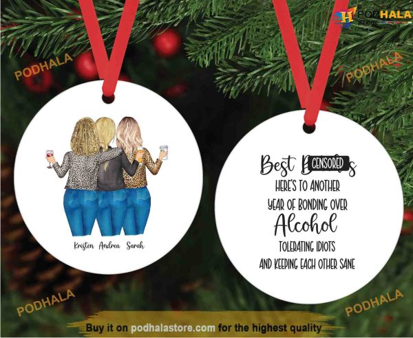 Best Friend Ornament, Friends Christmas Ornaments, Custom Gift