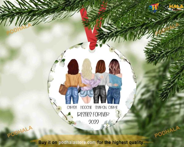 Best Friend Ornament, Personalized Best Friend Ornaments Gift