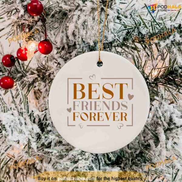 Best Friend Ornaments for Christmas Tree, Xmas Decorations