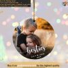 Best Friends' Festive Gift Personalized Name and Custom Photo Ornament
