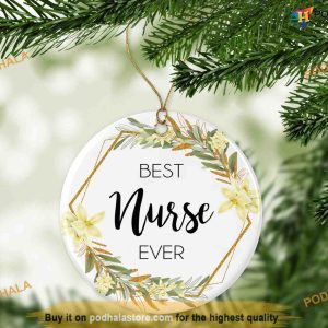 Best Nurse Christmas Ornament, Nurse Christmas Tree Gift