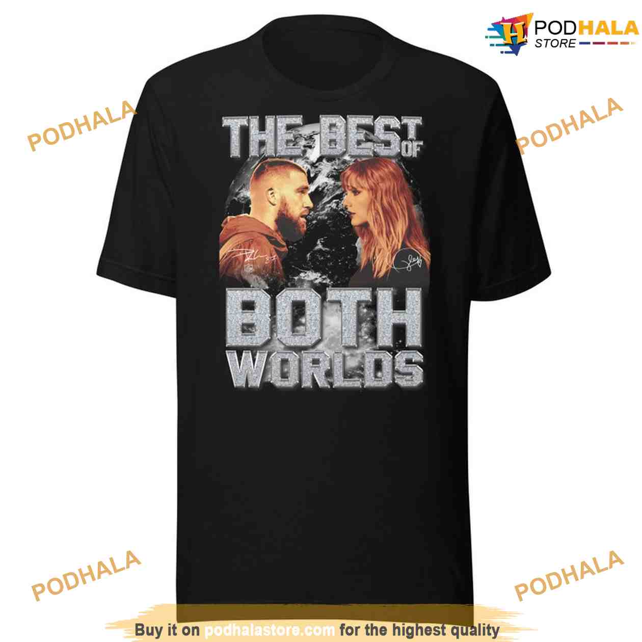 Best of Both Worlds Taylor Swift Travis Kelce Vintage 90s Shirt