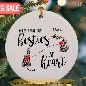 Bestie Christmas Ornament, Personalized Best Friend Ornaments Gifts