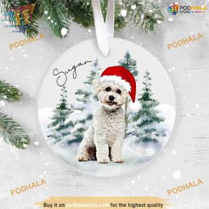 Bichon Frise Christmas Tree Ornament, Personalized Family Ornaments