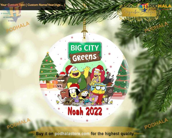 Big City Greens Christmas Ornament, Friends Tree Decoration