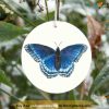 Blue Butterfly Personalized Ornament, Friends Christmas Ornaments