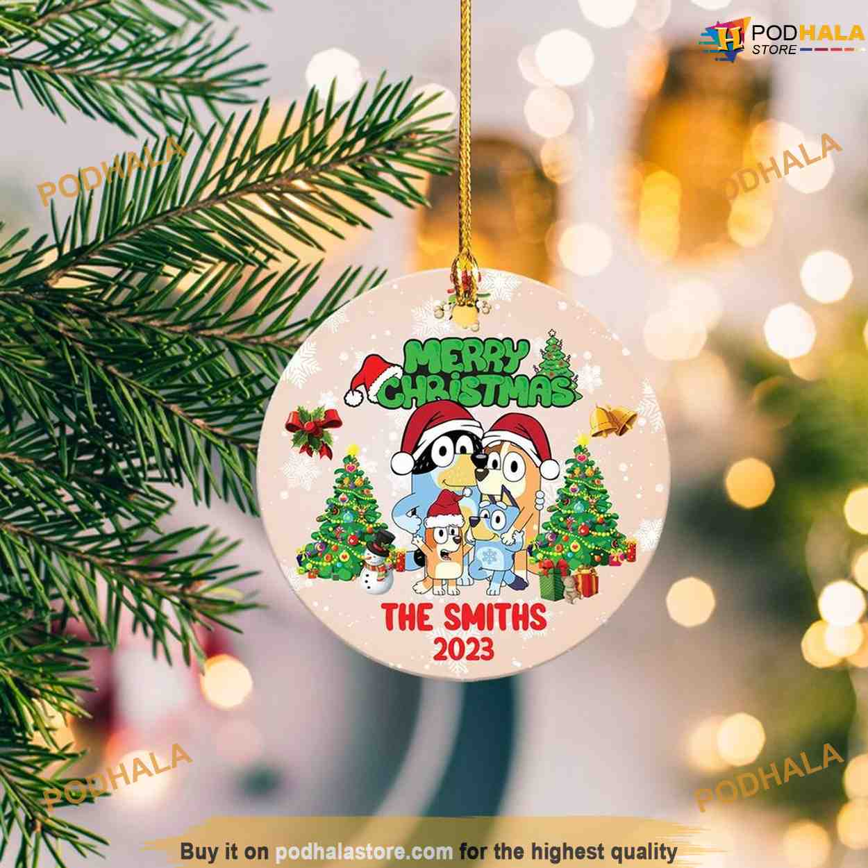 Bluey Christmas Decor 2023 Ornaments, Bluey Ornament - Bring Your Ideas ...