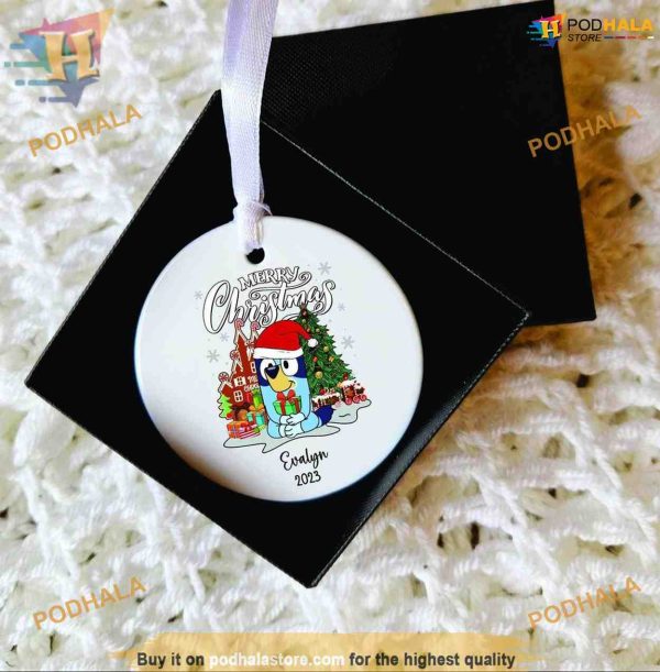 BlueyDad Christmas Bauble for Baby, Personalized Family Ornaments