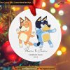 BlueyDad Couple Christmas Ornament, Personalized Family Tree Decor