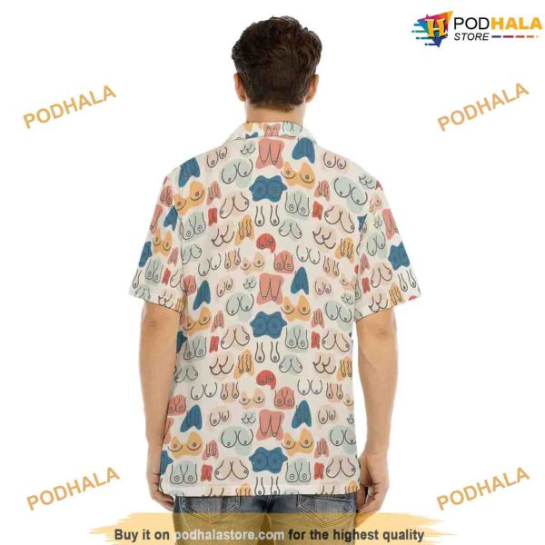 Boobs Funny Hawaiian Shirt For Women Men, Boobs On A Shirt