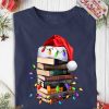 Books Christmas Hat Shirt, Creative Christmas Gifts